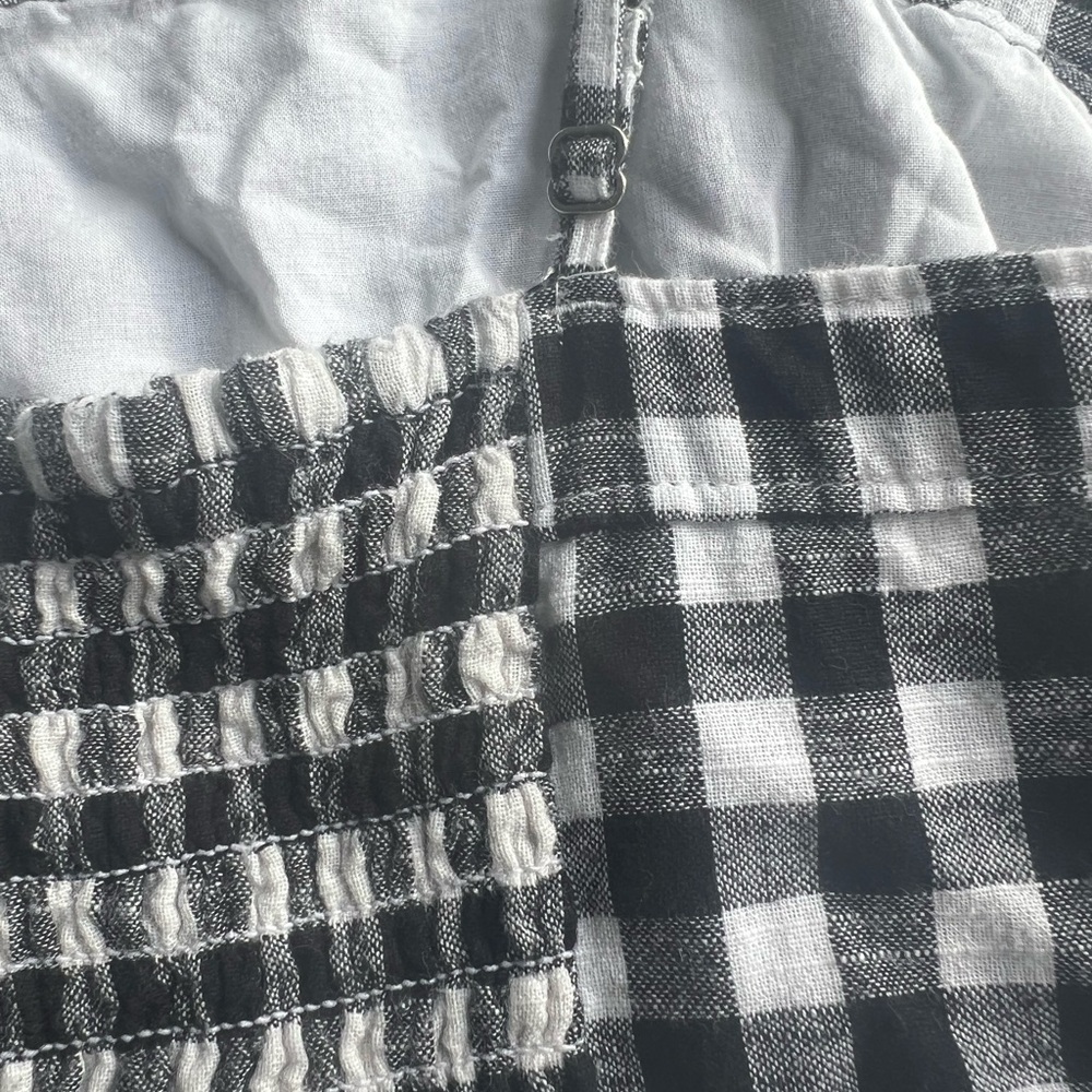 Abercrombie & Fitch Black and White Gingham Mini Dress - Picture 6 of 8
